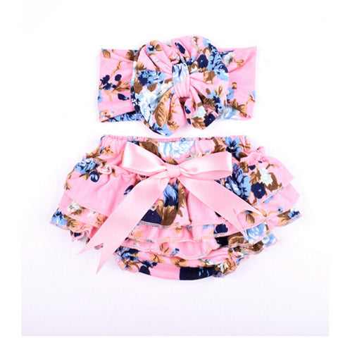 Barbie Pink Baby Floral Bloomer - prettylittlebaby