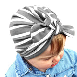 Striped Baby Bow Turban - prettylittlebaby